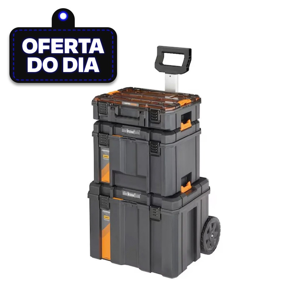 Caixa pl�stica para ferramenta 3 m�dulos 