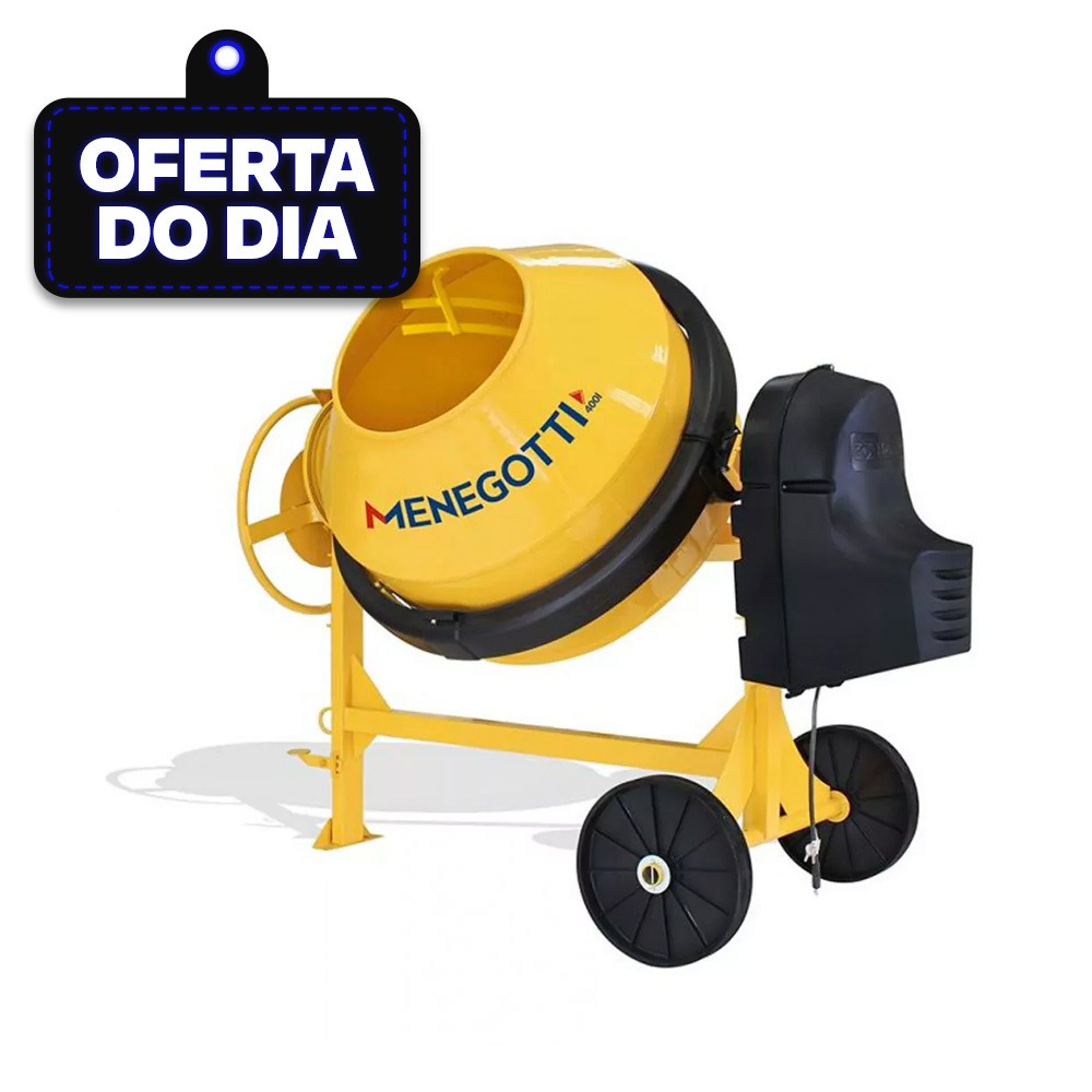 Betoneira 400 litros com motor 2 hp