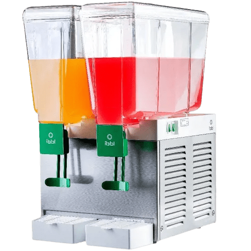 Refresqueira com 2 cubas 15L resfriamento compressor inox - BBS2
