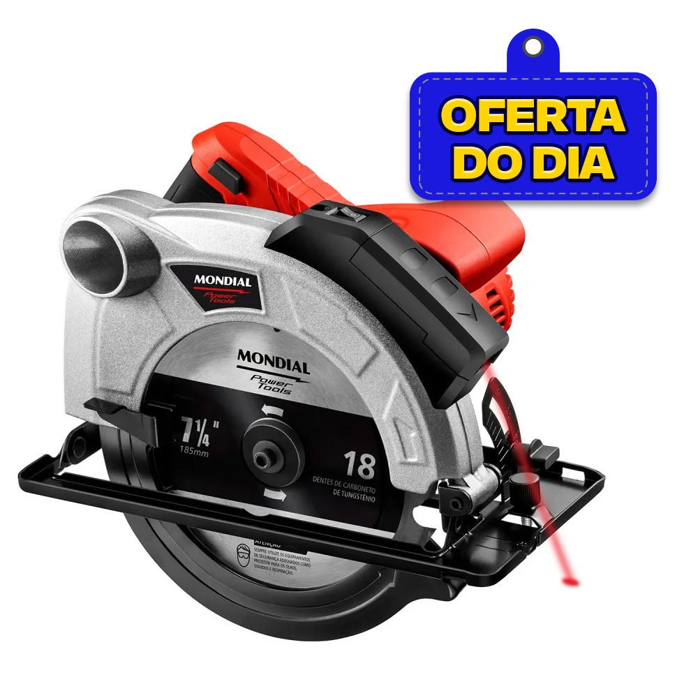 Serra circular para madeira 1.200 watts