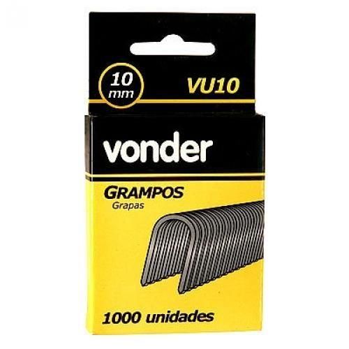 Grampo 10 mm tipo U para grampeador manual caixa com 1000 pe�as