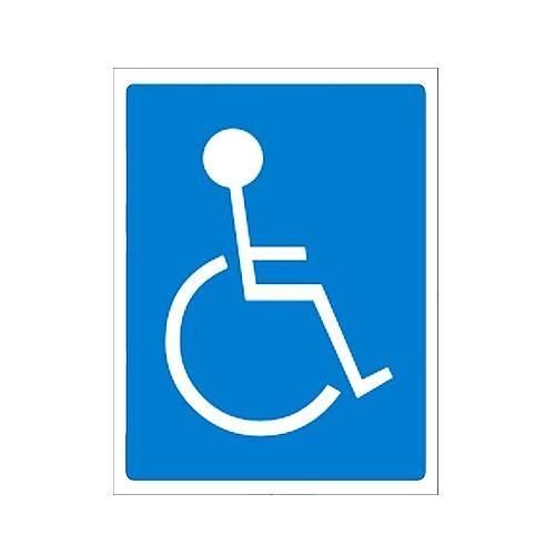 Placa sinalizadora em poliestireno Deficiente F�sico - 220AI