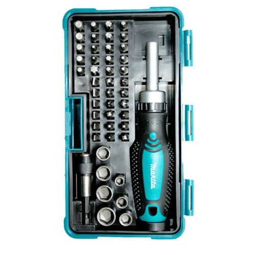 Jogo de bits e soquetes com chave manual 47 pe�as - B-36170