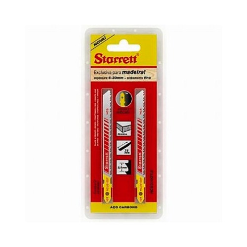 L�mina serra tico tico 100 mm 10 dentes bimetal para madeira 2 pe�as - HCU310DT-2