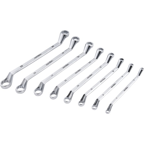 Jogo de chave estrela 6 a 22 mm aço cromo vanádio 8 peças Jogo de chave estrela 6 a 22 mm aço cromo vanádio 8 peças