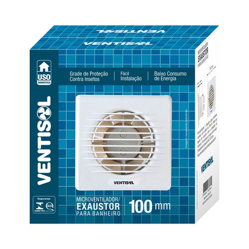 Exaustor para banheiro di�metro de 100 mm - LINHA RESIDENCIAL  220V