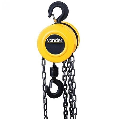 Talha manual com capacidade de 500 kg e 5 metros de corrente Talha manual com capacidade de 500 kg e 5 metros de corrente