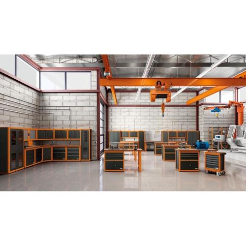 Arm�rio para ferramentas 1 porta e gavetas pl�sticas laranja - 44955011