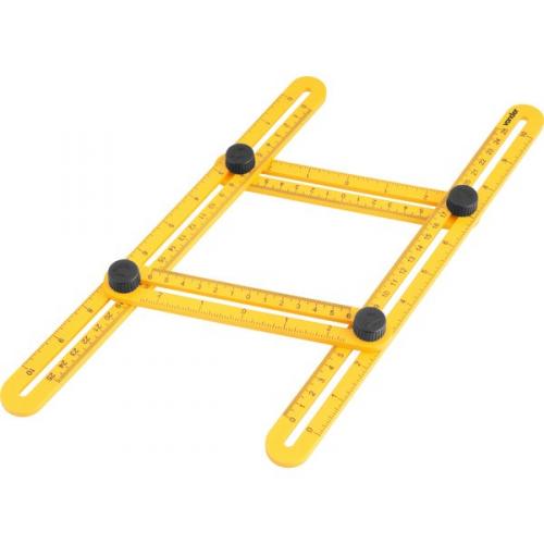 Esquadro pl�stico ajust�vel com 4 r�guas