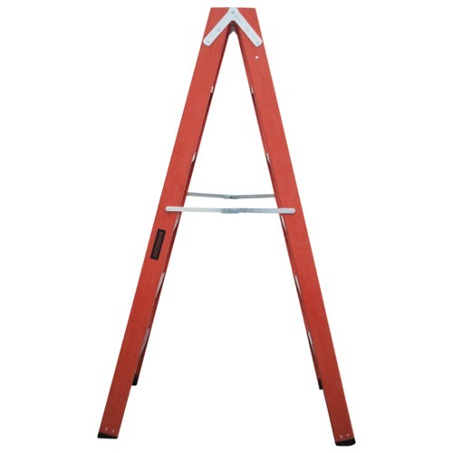 Escada tesoura dupla em fibra de vidro 6 degraus 1,80 m - ESC06180