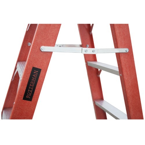 Escada tesoura dupla em fibra de vidro 12 degraus 3,60 m - ESC12360