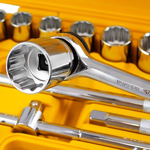 Jogo de soquete estriado de 8 a 32 mm encaixe 1/2