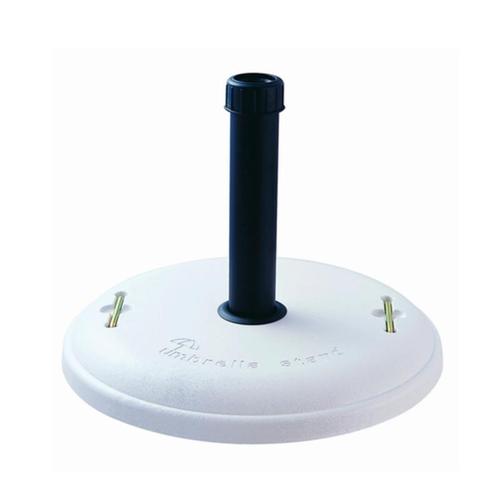 Base para guarda-sol e ombrelone em concreto branco 22 kg - 26201