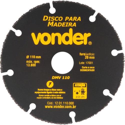 Disco de corte para madeira 110 mm - DMV 110 Disco de corte para madeira 110 mm - DMV 110