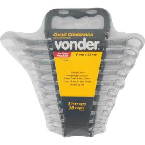 Jogo de chave combinada 6 a 22 mm 10 pe�as
