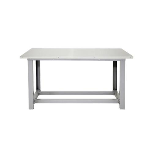 Bancada modular com tampo compensado naval 25 mm chapa inox 1 mm 160 x 73 cm