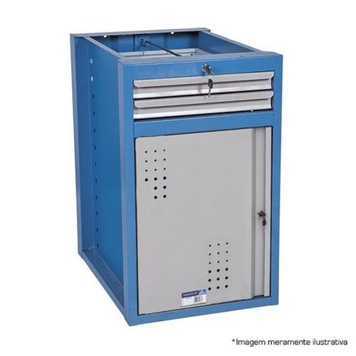 M�dulo com abertura para esquerda e 2 gavetas