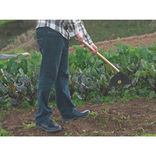 Enxada larga forjada com cabo de madeira 130 cm