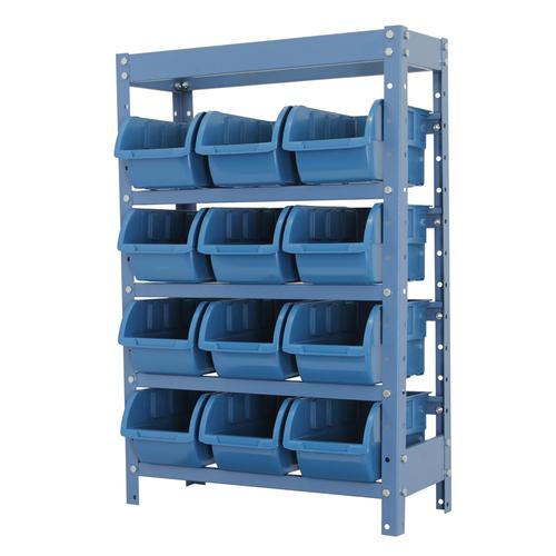 Estante met�lica com 12 gavetas n�5 azul - NE12/5A