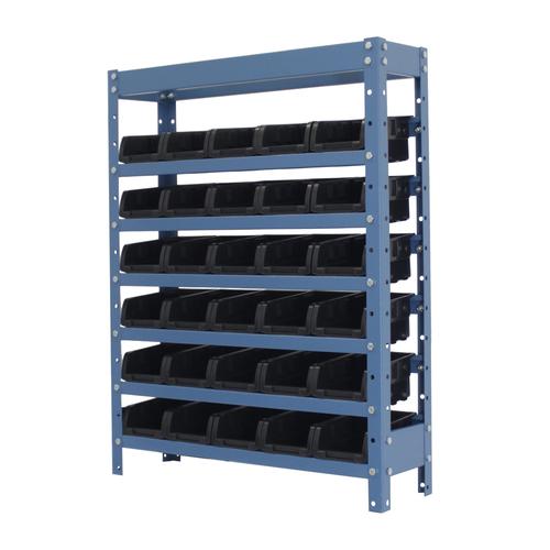 Estante met�lica com 30 gavetas n�3 preta - NE30/3P