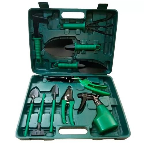 Jogo de ferramentas para jardinagem com 10 pe�as