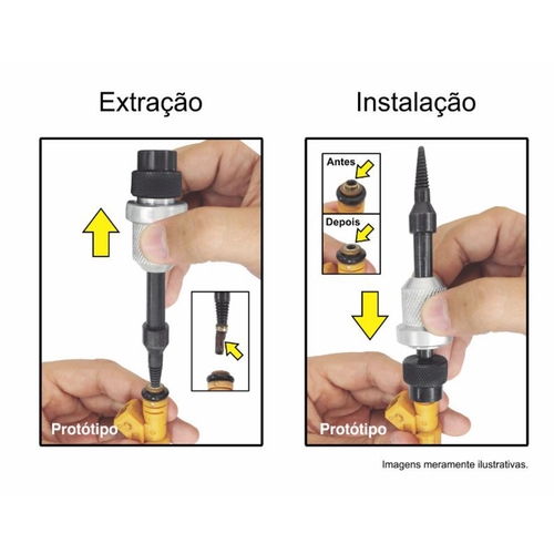 Extrator e instalador filtro interno bico injetor - 101015