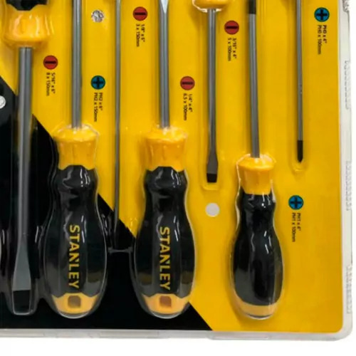 Jogo de chave de fenda e phillips com 8 pe�as 