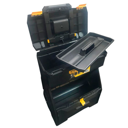 Caixa pl�stica para ferramentas monobloco com rodas 18