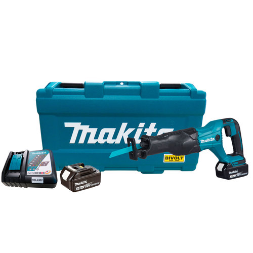 Serra Sabre a bateria 18 volts com 2 baterias e maleta - DJR186RFE   110V/220V
