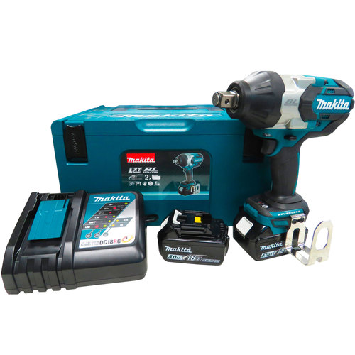 Chave de impacto a bateria 18V 5.0 Ah encaixe 3/4 com 2 baterias e maleta - DTW1001RTJ   110V/220V