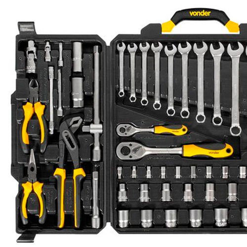 Jogo de ferramentas manuais com 110 pe�as