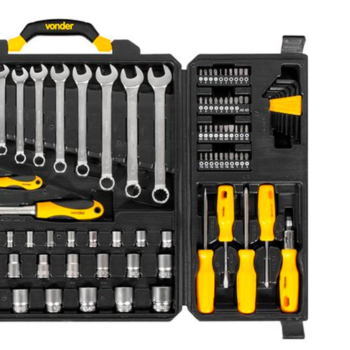 Jogo de ferramentas manuais com 110 pe�as