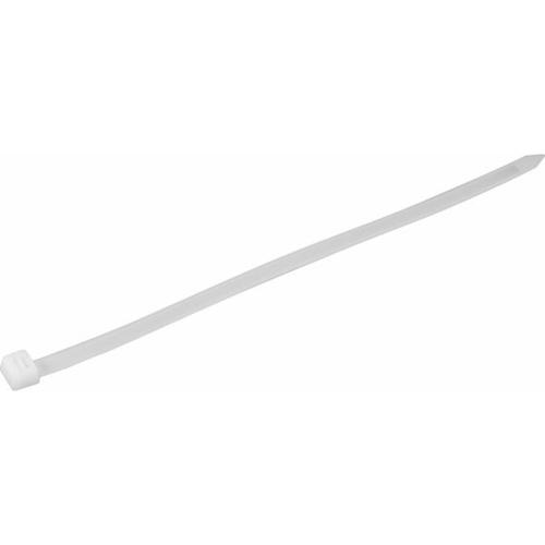 Abra�adeira de nylon branca 9 mm x 28 cm com 100 pe�as