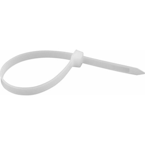 Abra�adeira de nylon branca 9 mm x 28 cm com 100 pe�as