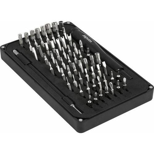 Jogo de bits de precis�o com 66 pe�as encaixe sextavado 4 mm