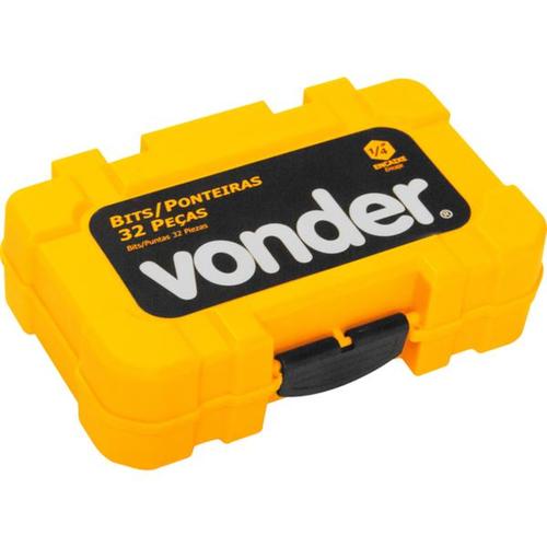 Jogo de bits e ponteiras com 32 pe�as encaixe sextavado 1/4