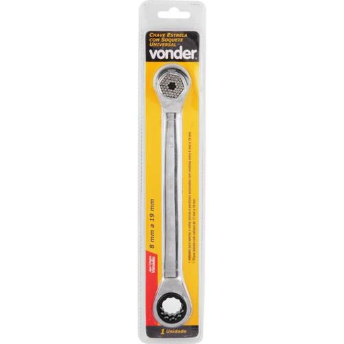 Chave estrela com soquete universal 8 a 19 mm Chave estrela com soquete universal 8 a 19 mm