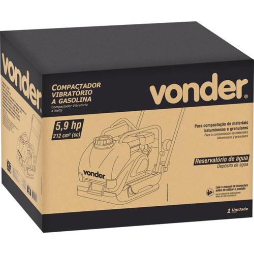 Compactador de solo a gasolina 5,9 hp 4 tempos