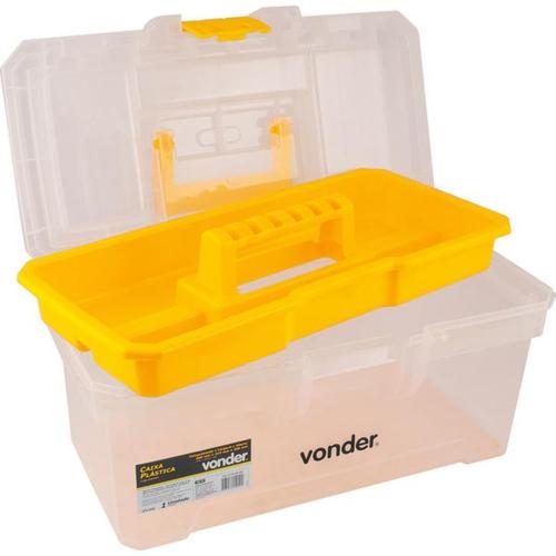 Caixa plástica para ferramentas transparente - CPV0330 Caixa plástica para ferramentas transparente - CPV0330