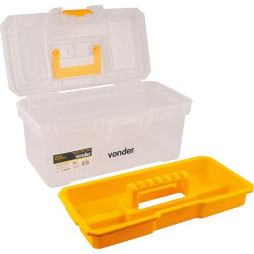 Caixa plástica para ferramentas transparente - CPV0330 Caixa plástica para ferramentas transparente - CPV0330