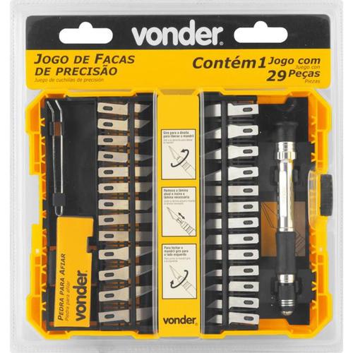 Jogo de facas de precisão com 29 peças Jogo de facas de precisão com 29 peças