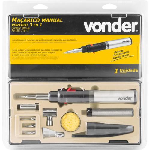 Ma�arico manual port�til 3 em 1