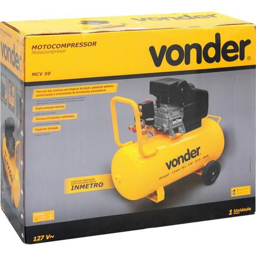 Compressor de ar 7,3 p�s 50 litros 2 hp - MCV50  110V