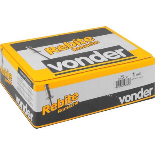Rebite de repuxo 3,2 x 12 mm branco 312 c/ 1000 pe�as