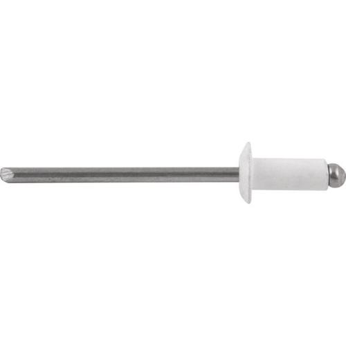 Rebite de repuxo 4,0 x 12 mm branco 412 com 1000 peças Rebite de repuxo 4,0 x 12 mm branco 412 com 1000 peças
