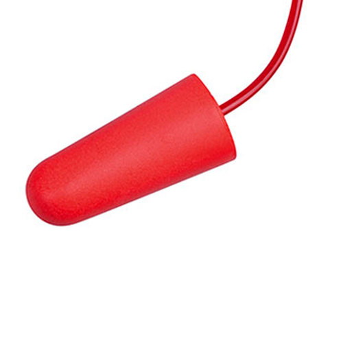 Protetor auditivo de espuma tipo plug com cord�o