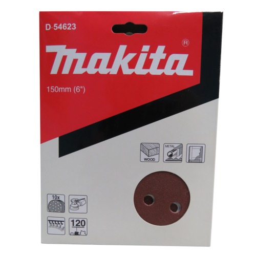 Disco lixa 150 mm gr�o 120  com 10 pe�as 