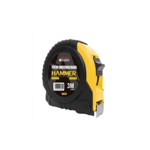 Trena emborrachada com fita de aço 16 mm x 3 m com trava - GYTE3000S Trena emborrachada com fita de aço 16 mm x 3 m com trava - GYTE3000S