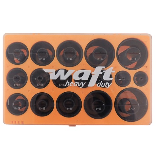 Kit de an�is o'ring com 412 pe�as de 3 � 50 mm 