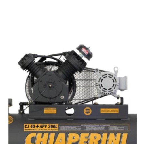 Compressor de ar 40 pés 360 litros 10 hp 175 lbs trifásico - CJ 40+ APV 360L Compressor de ar 40 pés 360 litros 10 hp 175 lbs trifásico - CJ 40+ APV 360L